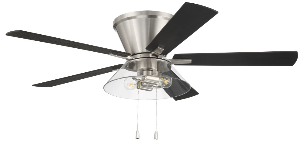 52" Hugger Ceiling Fan w/Blades & 2x4w LED Light Kit