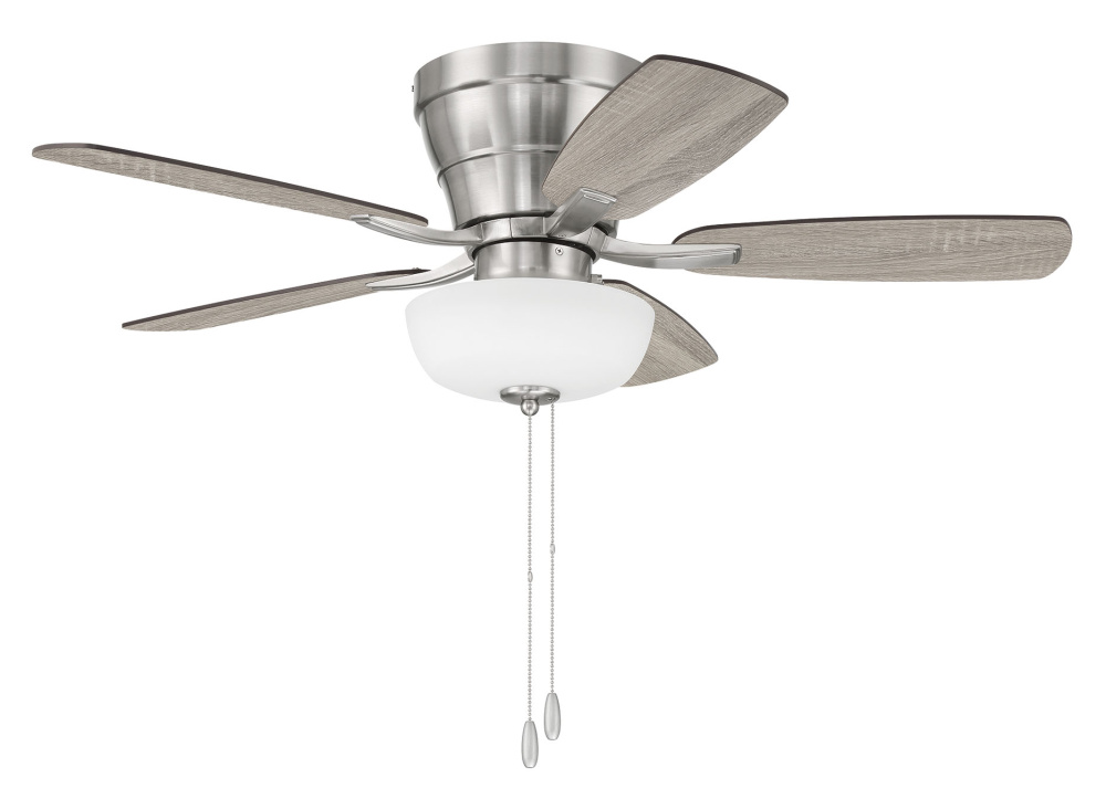42" Hugger Ceiling Fan w/ 5 Blades, Light Kit