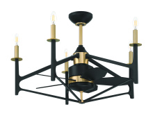 Craftmade RSV32FBSB5 - 32" Overall, 24" Ceiling Fan w/Wi-Fi, DC Motor, Blades, LED Light Kit