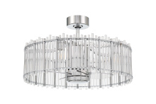Craftmade RVL28CH4 - 24" Reveal in Chrome w/ Clear Acrylic Blades