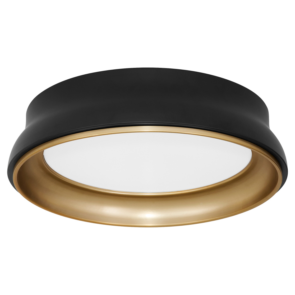 LEGEND 18" SHADE KIT - MATTE BLACK/BRUSHED BRASS