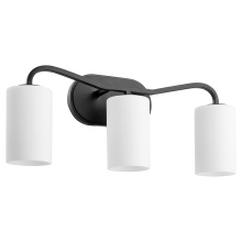 Quorum 5307-3-59 - RUTHERFORD 3 LIGHT VANITY - MATTE BLACK