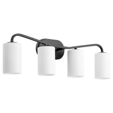 Quorum 5307-4-59 - RUTHERFORD 4 LIGHT VANITY - MATTE BLACK