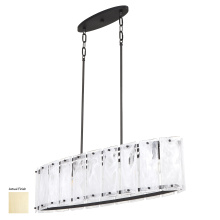 Quorum 6575-6-80 - PRESTIGE 6 LIGHT LINEAR - AGED BRASS