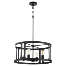 Quorum 8231-4-59 - COLBURN 4 LIGHT PENDANT - MATTE BLACK