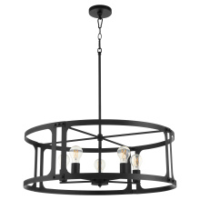 Quorum 8231-5-59 - COLBURN 5 LIGHT PENDANT - MATTE BLACK