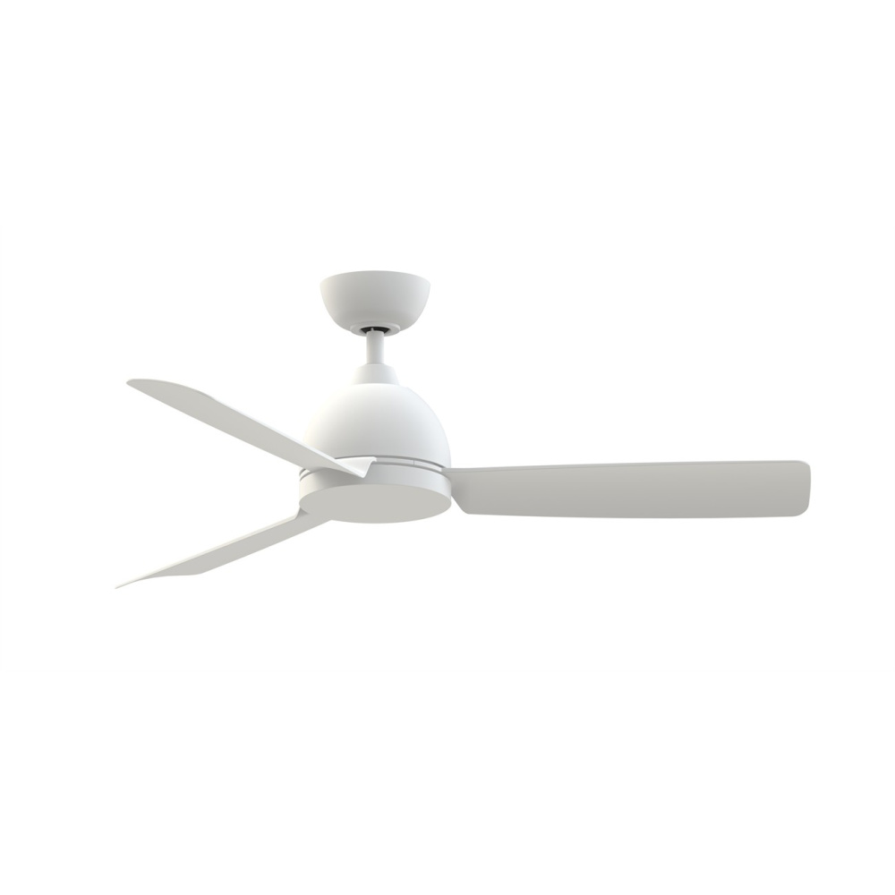 Starboard NL 52 inch Indoor/Outdoor Marine Grade Ceiling Fan - Matte White with Matte White blades