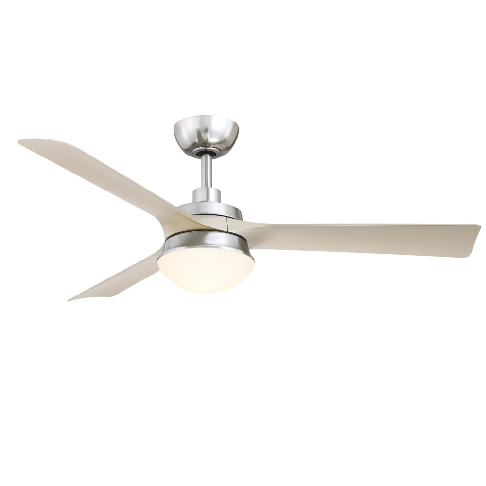 Barlow 52 inch Indoor/Outdoor Ceiling Fan with LED CCT Select Light Kit - Brushed Nickel