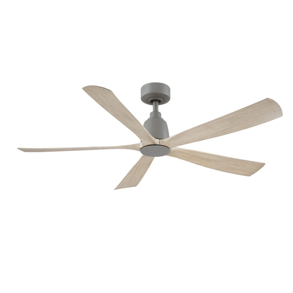 Kute5 52 inch Indoor/Outdoor Ceiling Fan - Antique Graphite with Light Oak blades